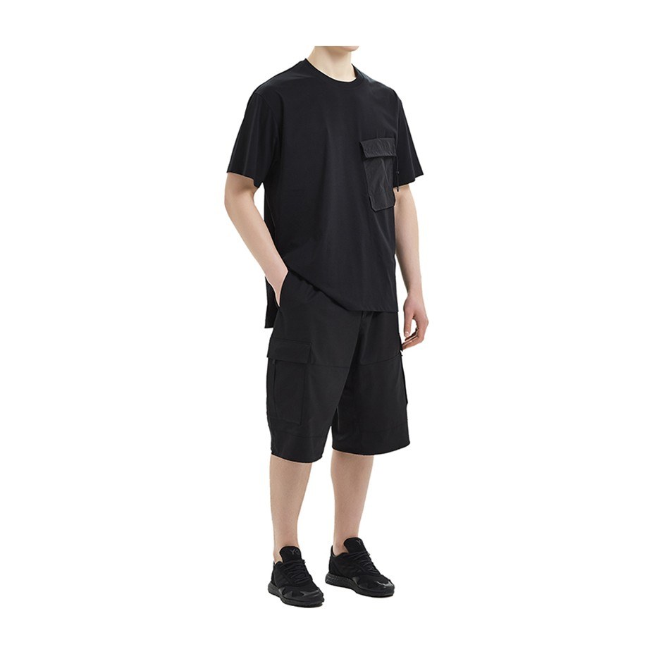 Y-3 Wool Cargo Shorts Black