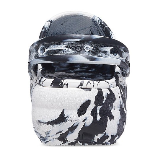 Crocs Classic Marble Clog Black White