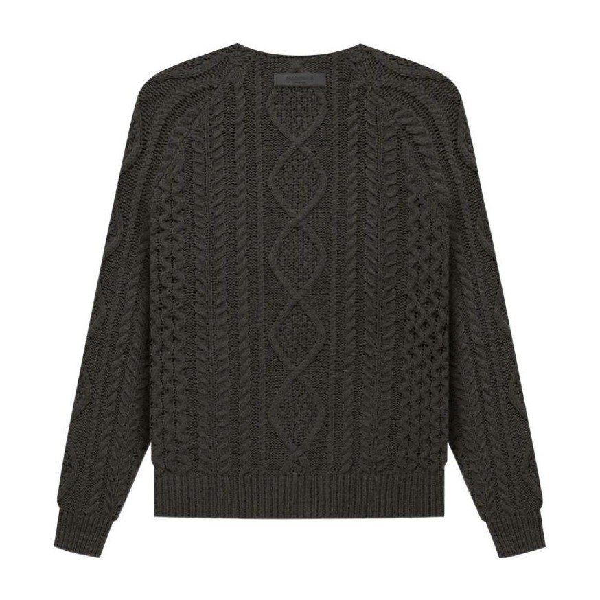 Fear of God Essentials Cable Knit Off Black