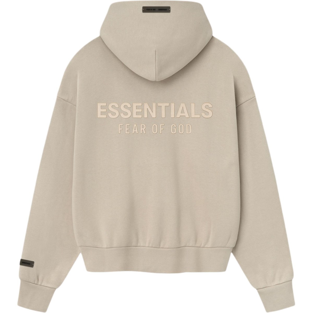 Fear of God Essentials Classic Fit Fleece Zip Up Timber