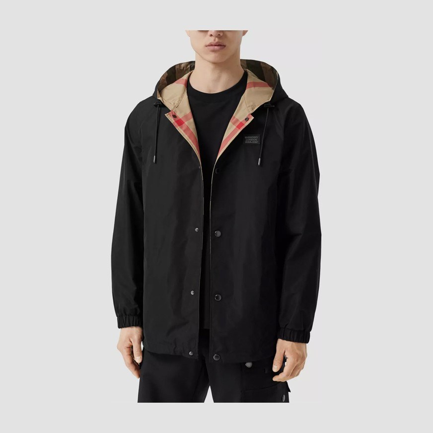 Burberry Classic Check Hooded Jacket Beige