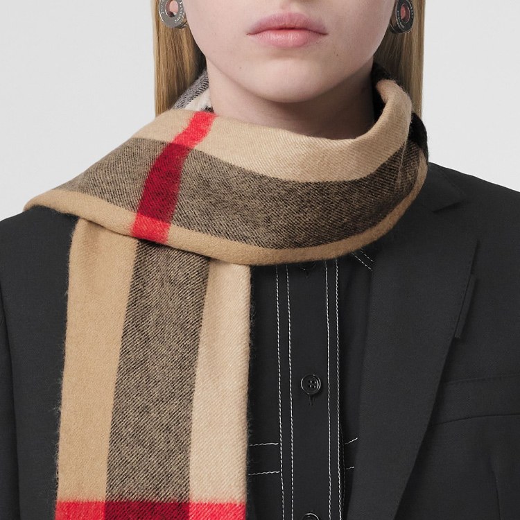 Burberry Classic Check Cashmere Scarf