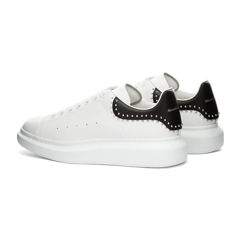 Alexander McQueen Oversized Sneaker Studded Black Heel