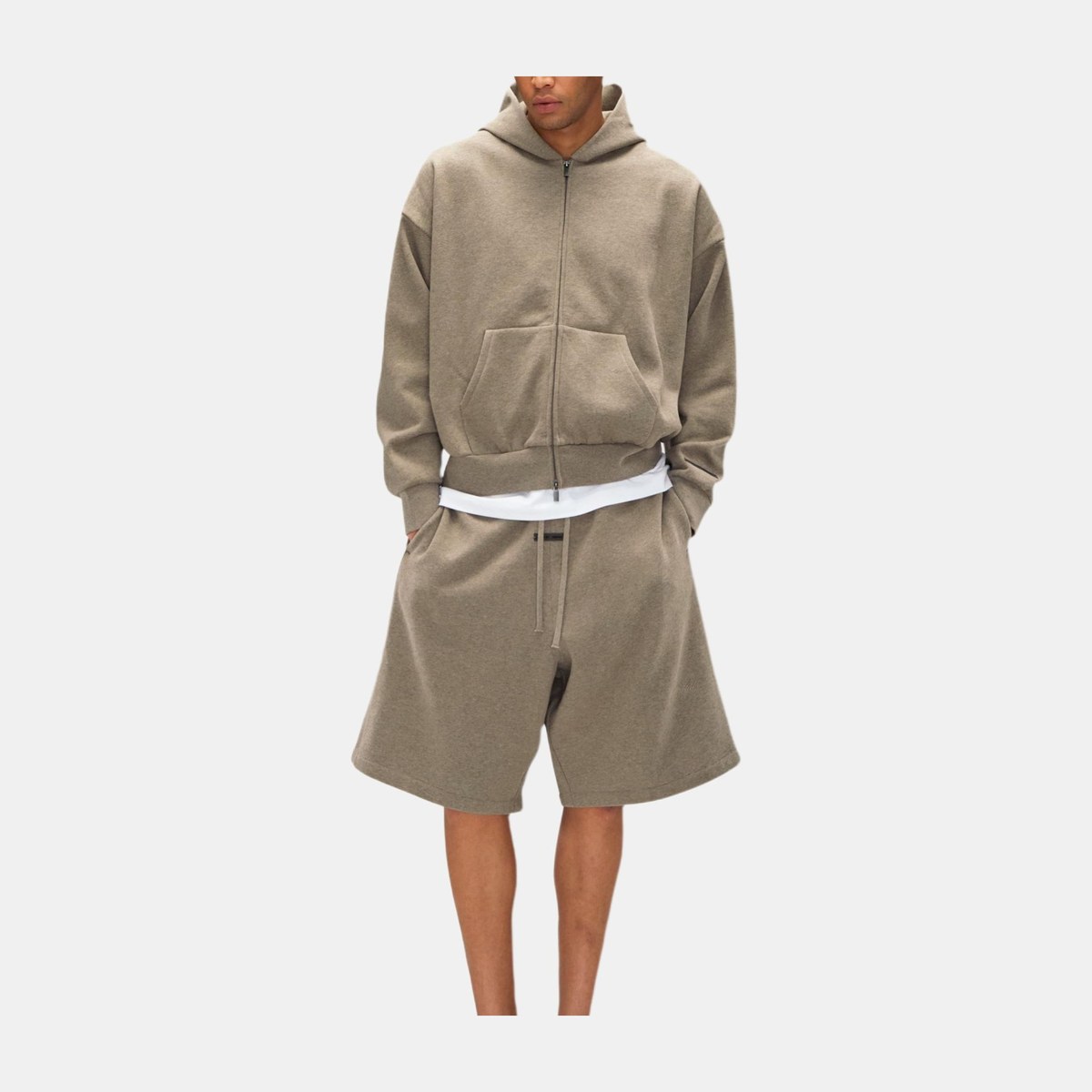 Fear of God Essentials SS25 Classic Fit Fleece Zip Up