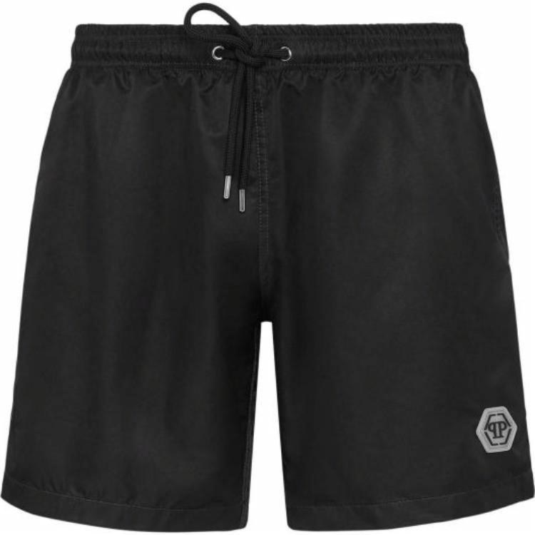 Philipp Plein Elastic Shorts Black