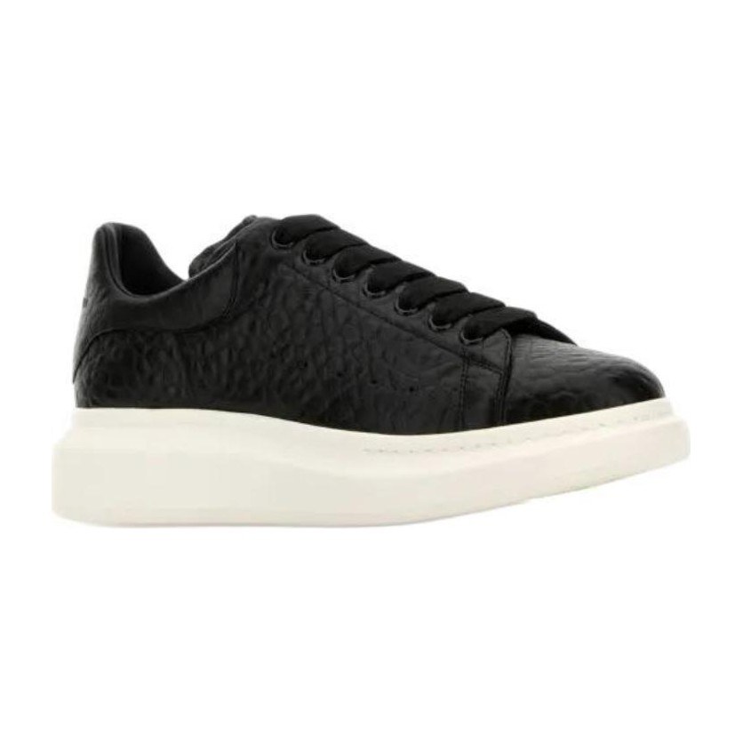 Alexander McQueen Leather Low Top Sneakers Black