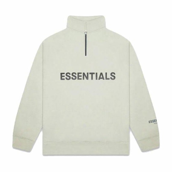 Fear of God Essentials Half Zip Pullover Sage