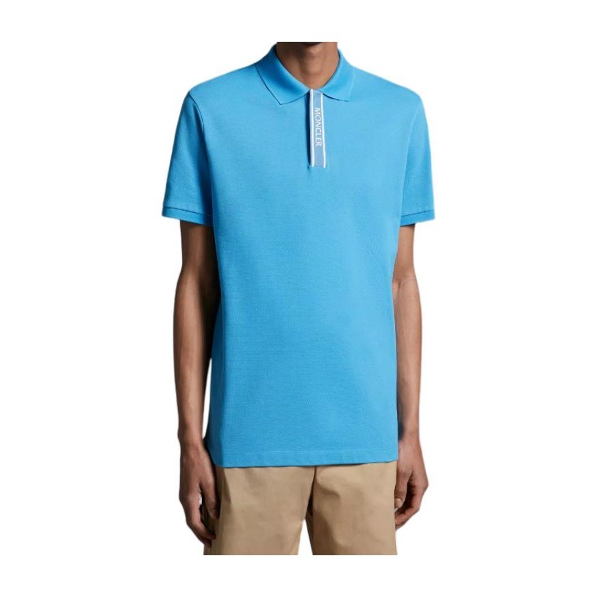 Moncler Polo Shirt Blue