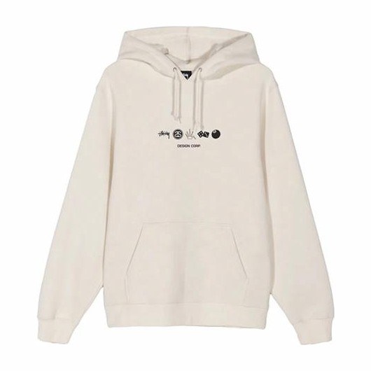Stussy Global Design Corp Globe Pattern Hoodie
