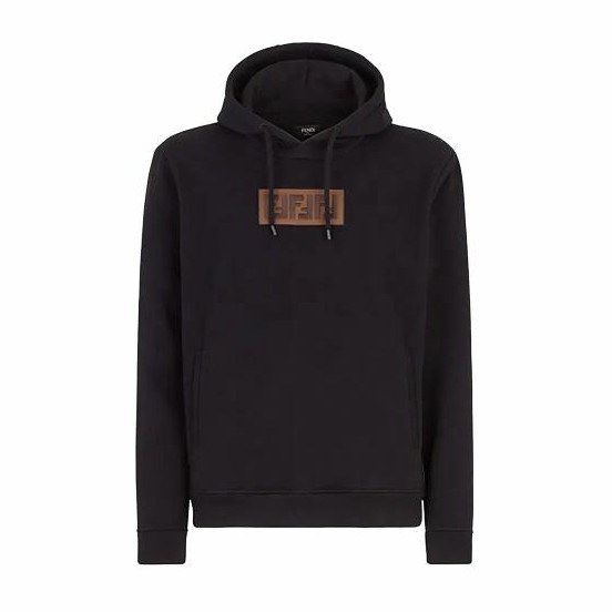 Fendi Logo Embroidered Hoodie