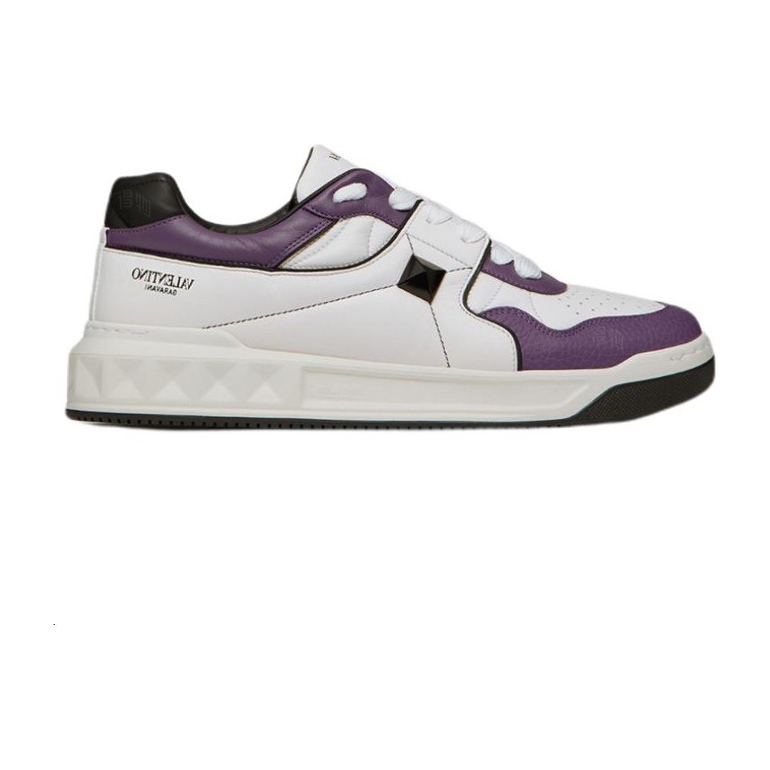 Valentino One Stud White Purple