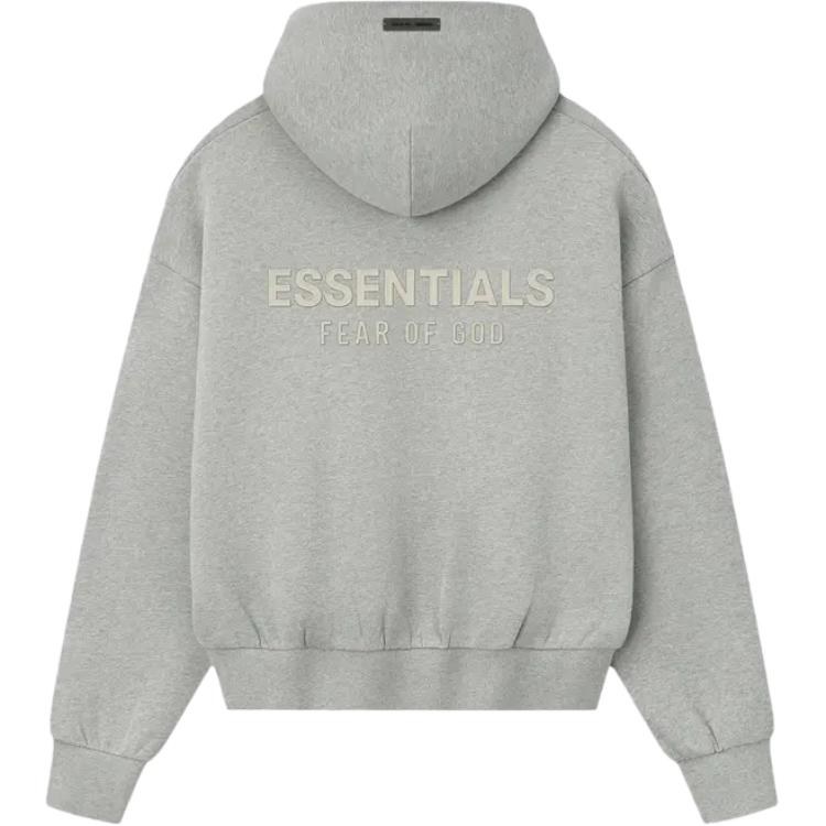 Fear of God Essentials SS25 Classic Fit Fleece Hoodie Concrete Heather