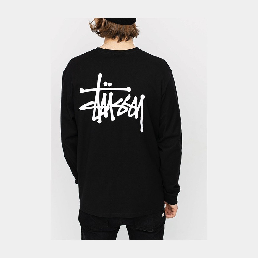 Stussy Classic Long Sleeve Tee Black