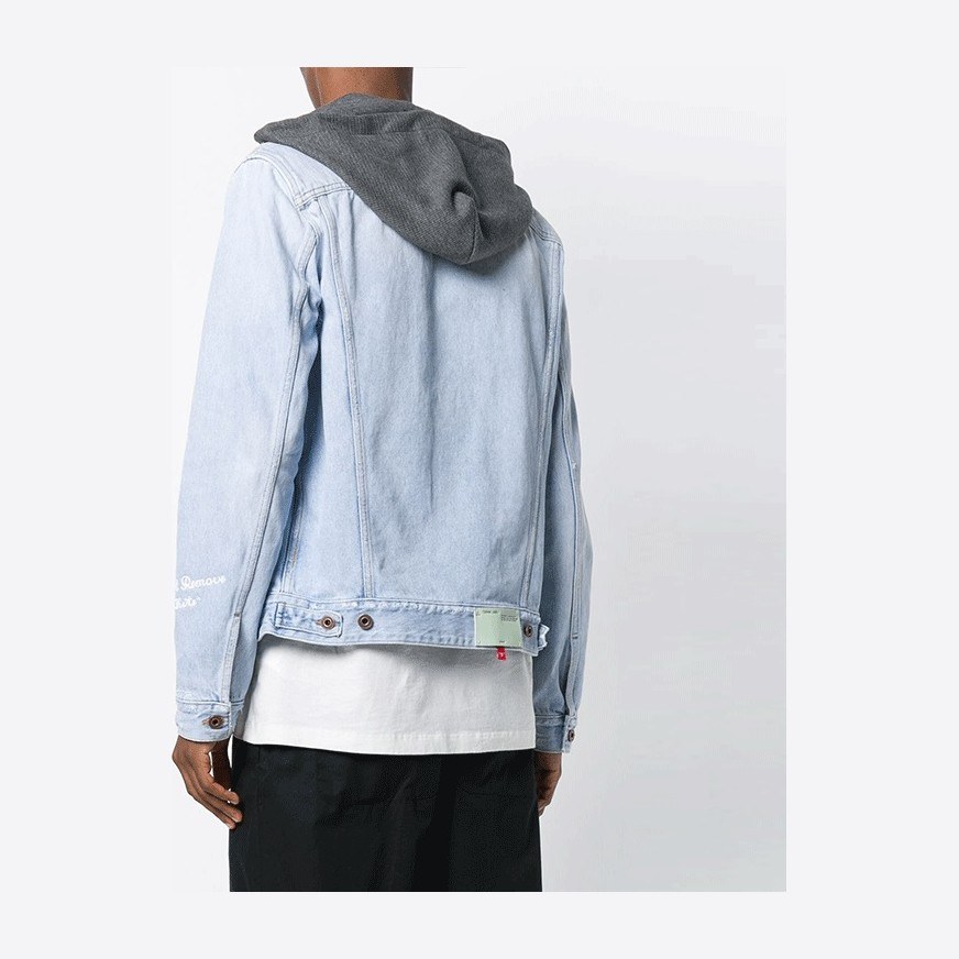 OFF-WHITE Denim Hooded Jacket