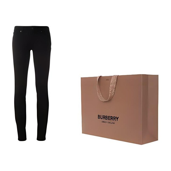 Burberry Low Waist Denim Pants Black