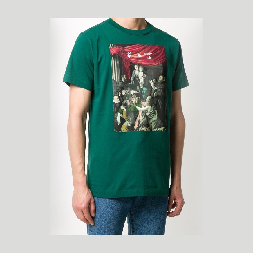 OFF-WHITE Caravaggio Green Tee