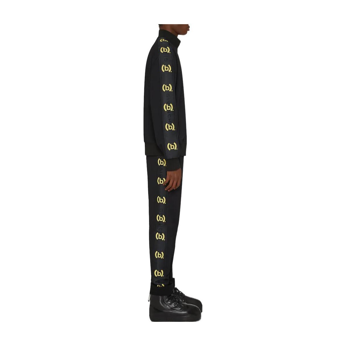 Givenchy FW22 Side Strap Letter Print Jacket Black