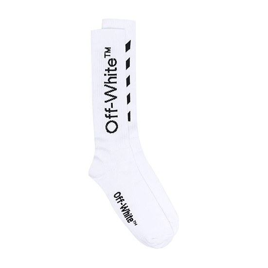 OFF-WHITE Logo Socks White