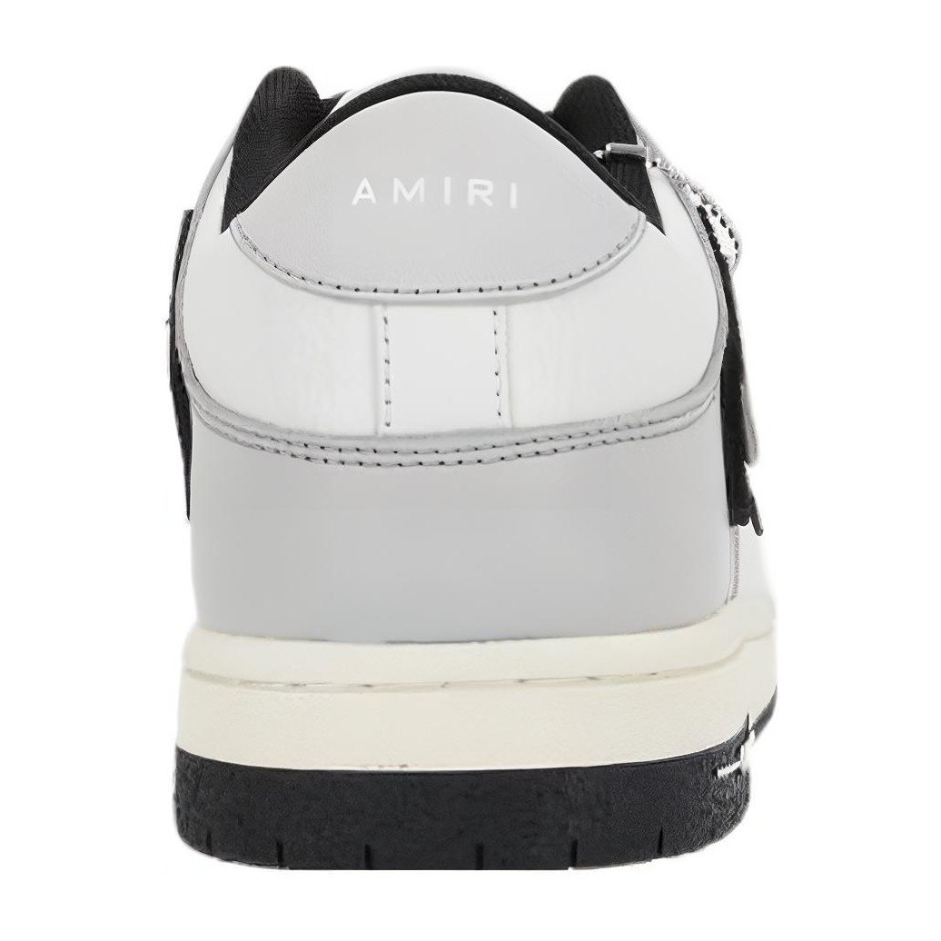 AMIRI Skel-Top Low White Grey