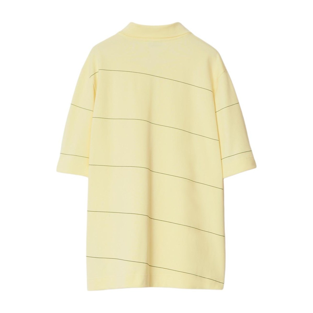 Burberry Striped Cotton Polo Shirt