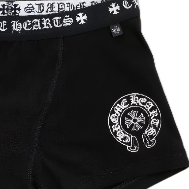 Chrome Hearts Logo Embroidered Boxers Black