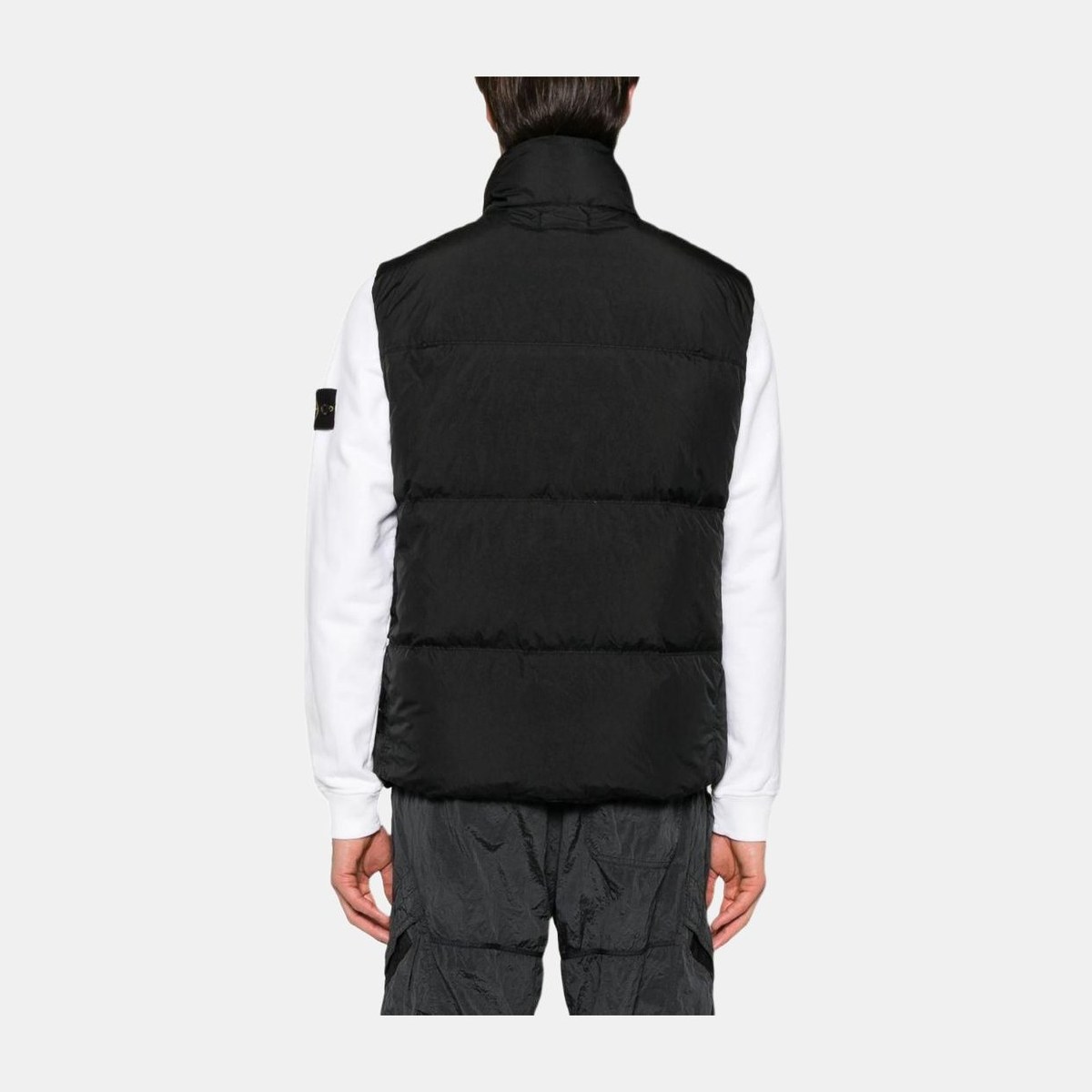 Stone Island Recycled Nylon Quilted Vest Black