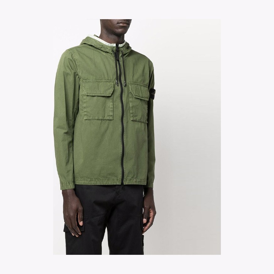Stone Island SS22 Compass Badge Hooded Jacket