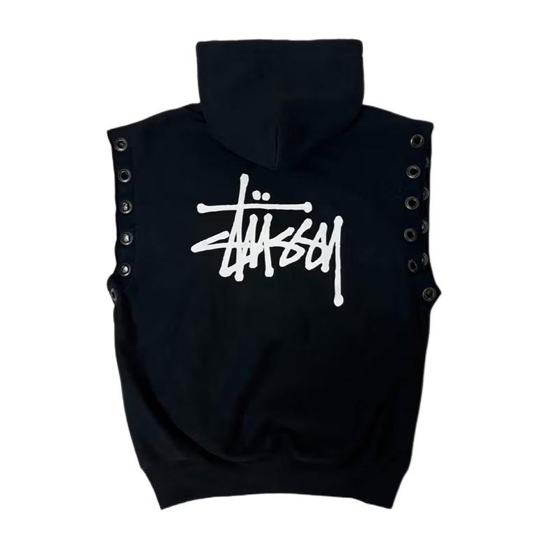 Stussy x JUNYA WATANABE Hoodie Vest Black