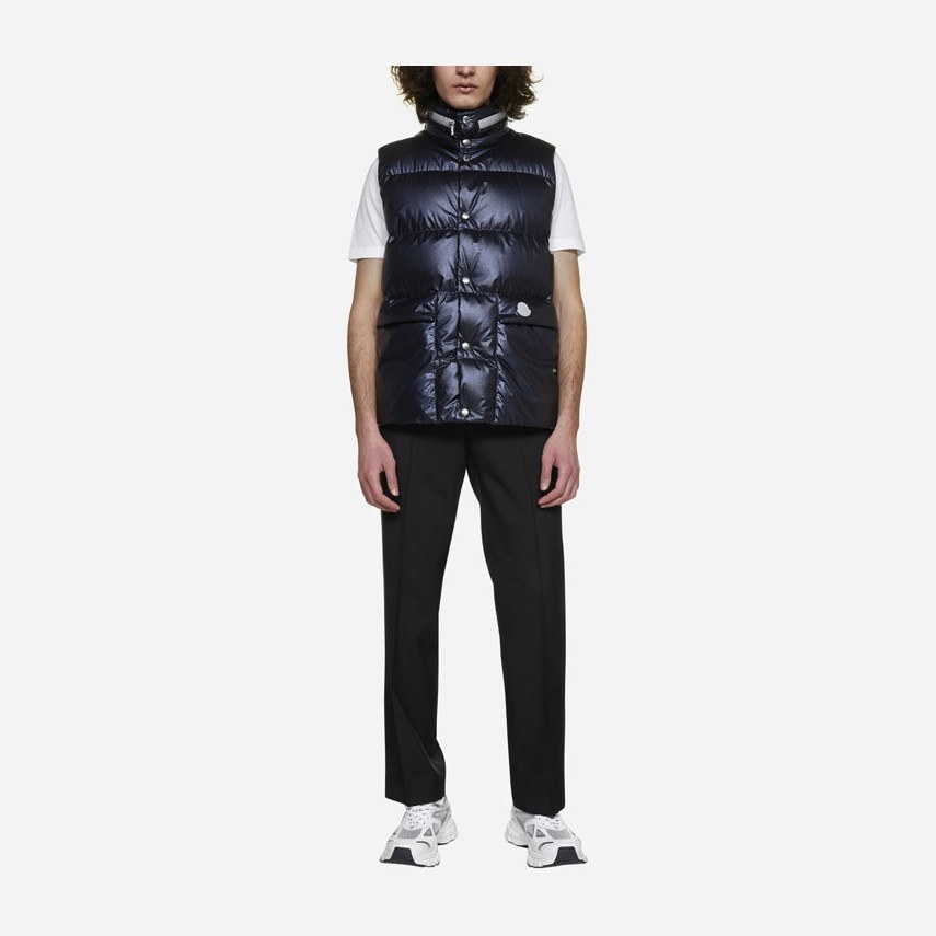 Moncler SS22 Down Vest Blue