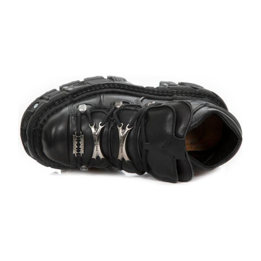 New Rock Retro Punk Platform Shoes Black