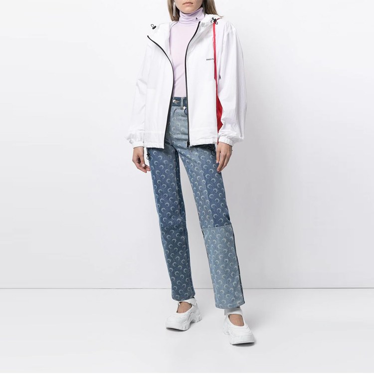 AMBUSH FW21 Logo Zip Jacket White
