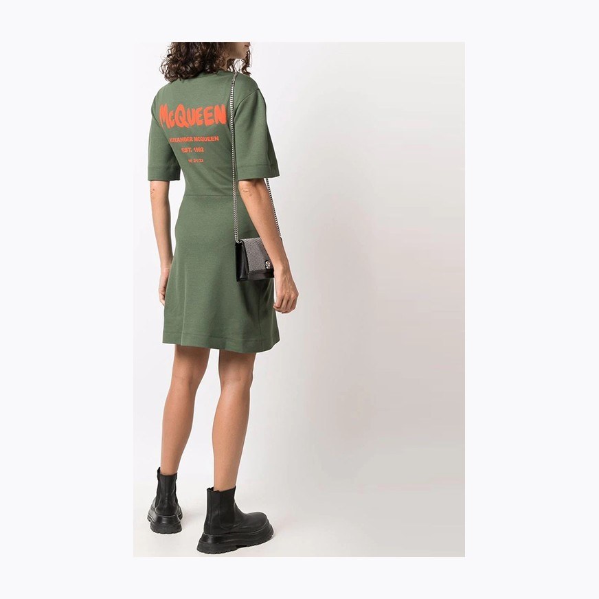 Alexander McQueen FW21 Green Dress