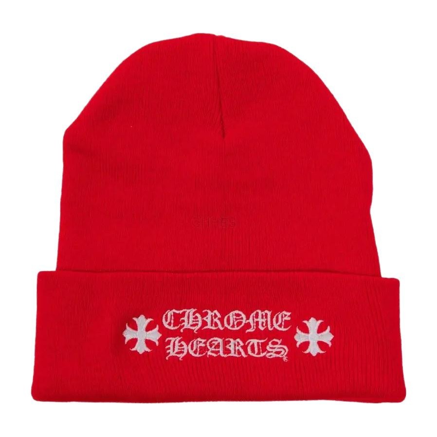 Chrome Hearts Embroidered Beanie Red