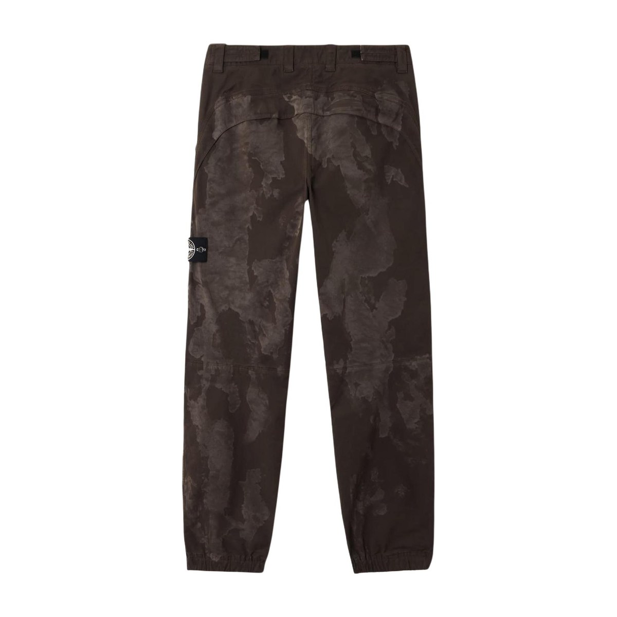 Stone Island SS25 Supima Camo Badge Joggers Military Green