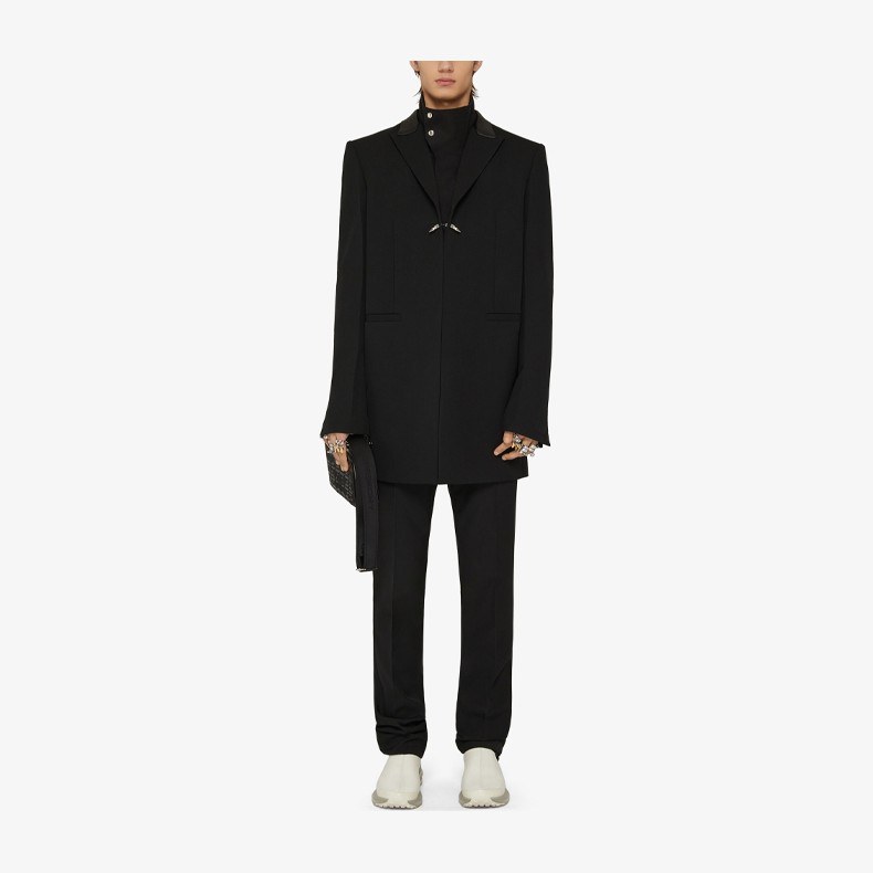 Givenchy FW21 Cuff Detail Blazer Black