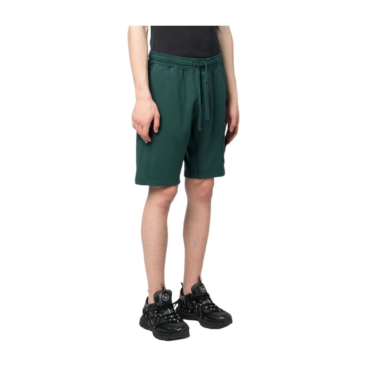 Stone Island Slim Fit Logo Shorts Green
