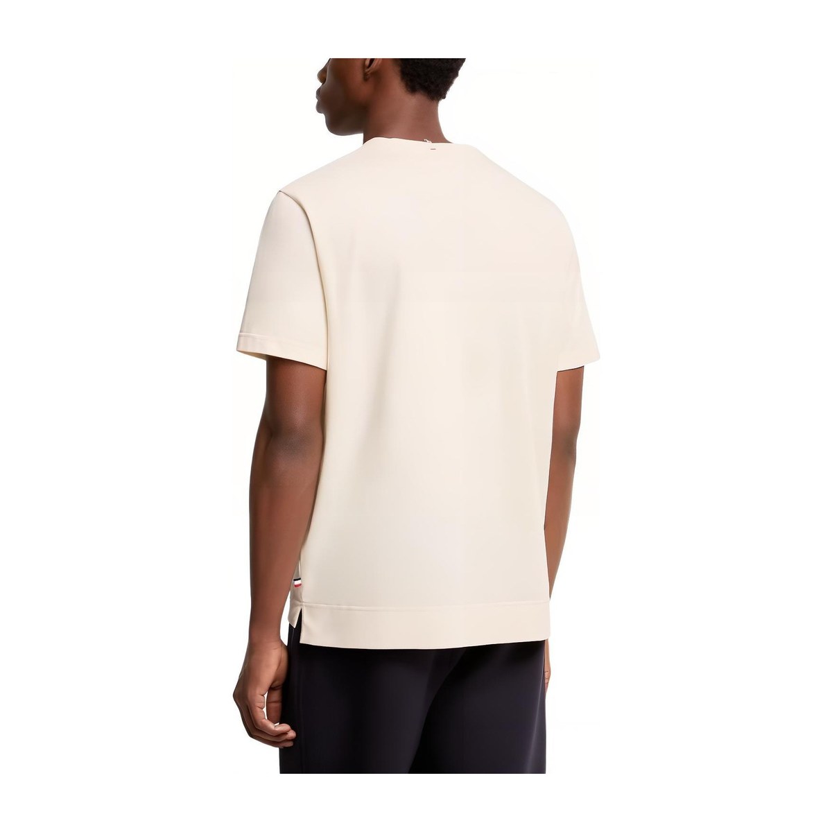 Moncler SS26 T-shirt in misto cotone con logo Logo T
