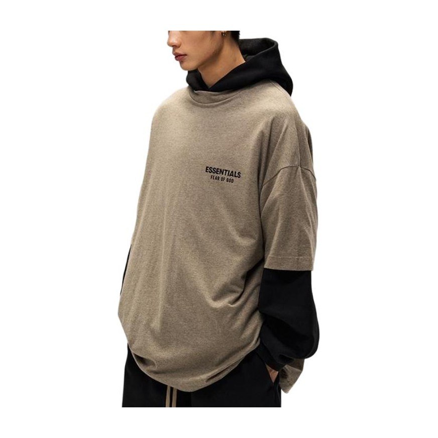Fear of God Essentials FW24 Holiday Core Crewneck T-Shirt Deep Fog Grey