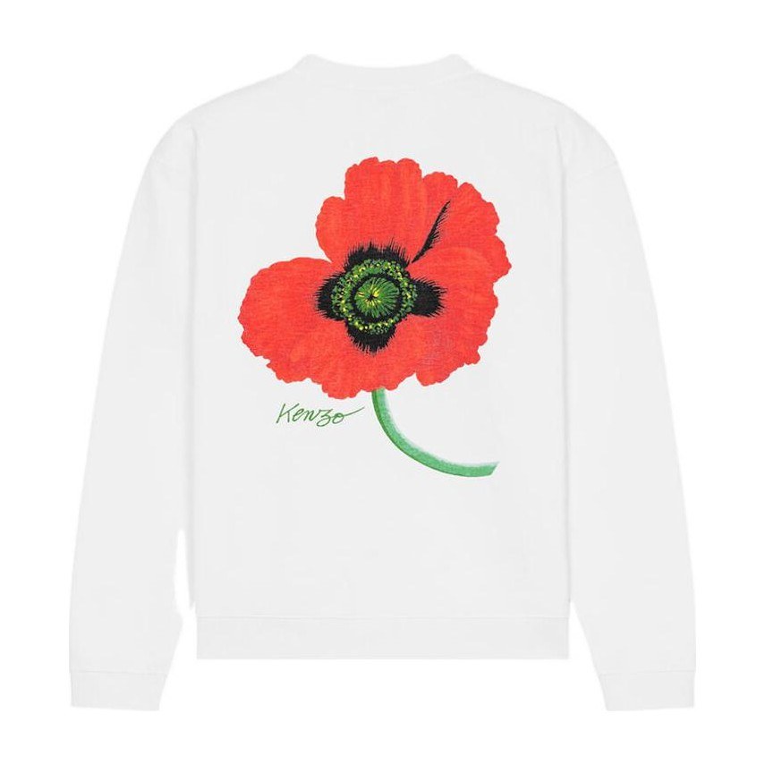 KENZO x Nigo FW22 Poppy Series Pullover Sweatshirt White
