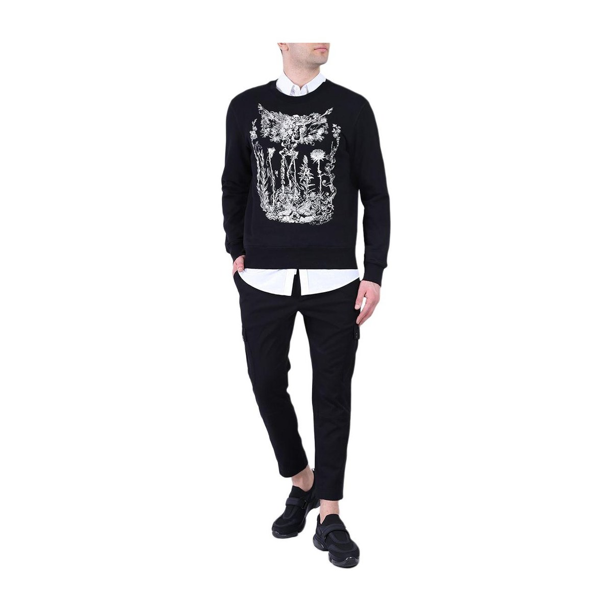 Alexander McQueen Skull Embroidered Sweatshirt