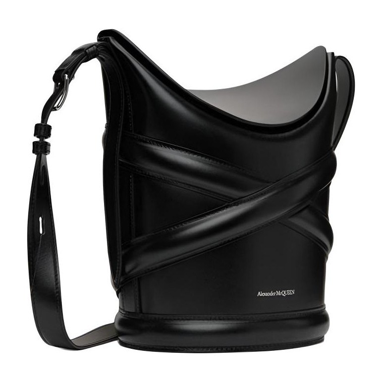 Alexander McQueen The Curve Bag Black