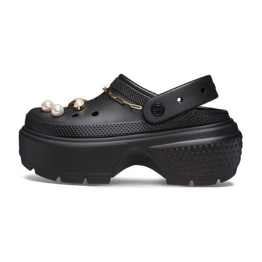 Crocs EVA Crystal Snowhouse Clogs Black