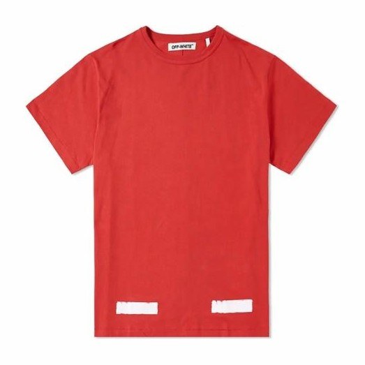 OFF-WHITE Basic Striped T-Shirt Red
