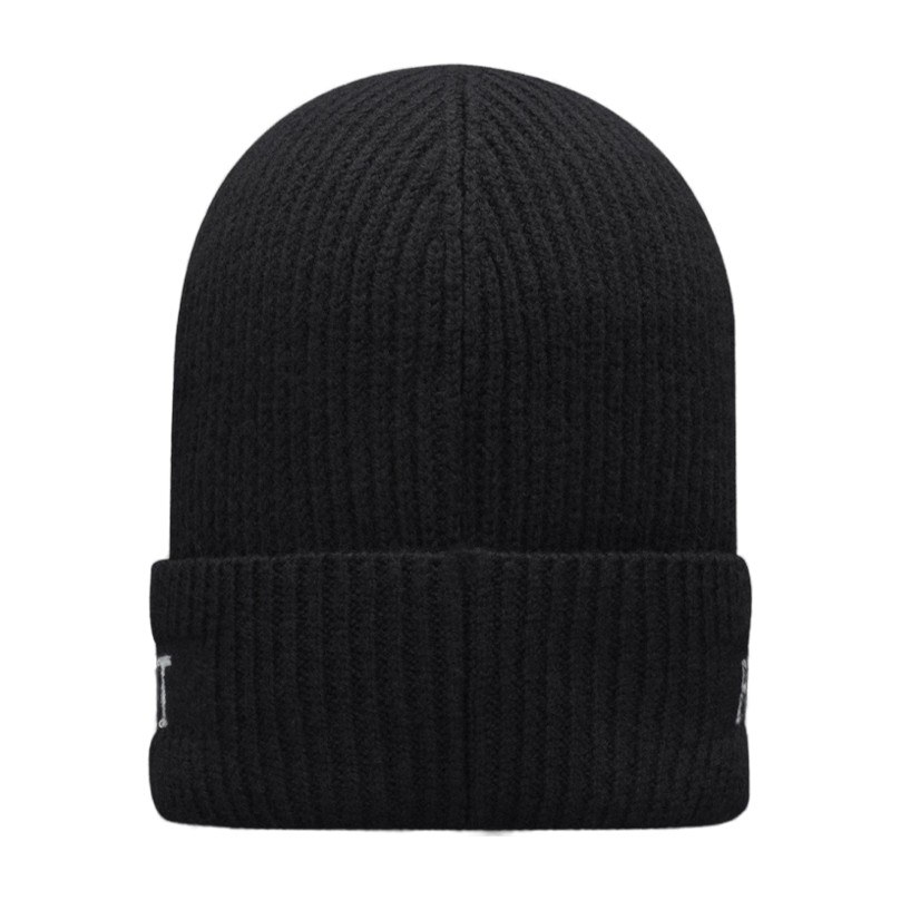 Moncler Ribbed Knit Beanie Black