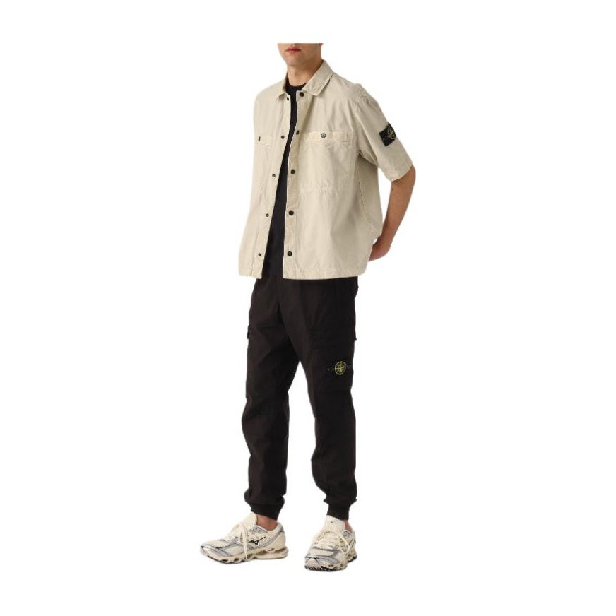 Stone Island Badge Short Sleeve Shirt