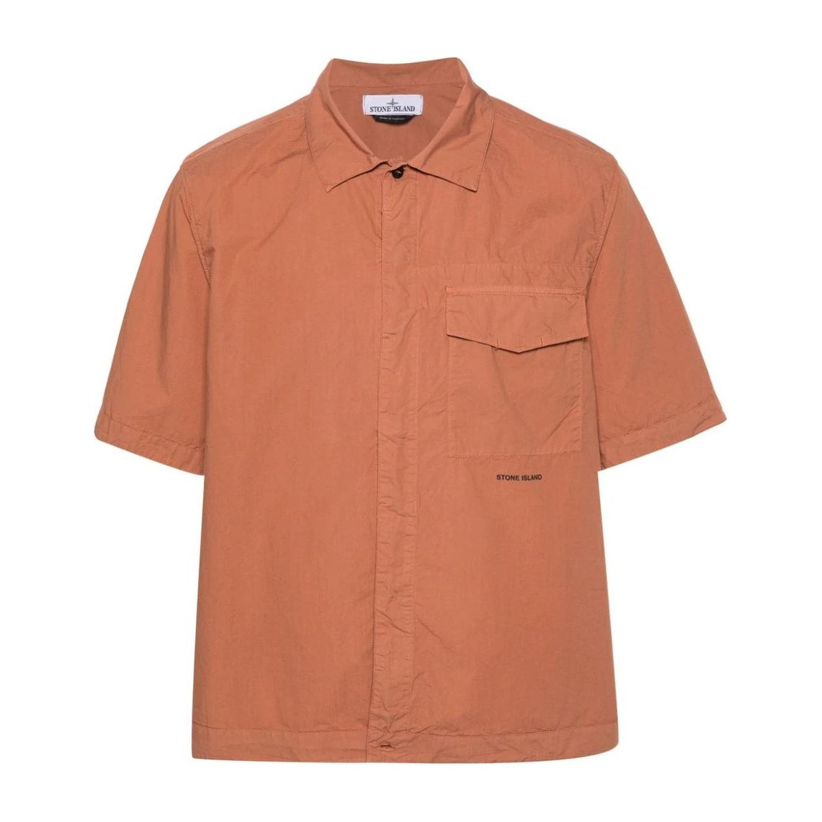 Stone Island SS24 Paracadute Pocket Shirt Orange