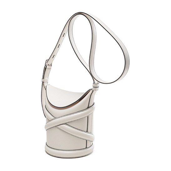 Alexander McQueen The Curve Bag Ivory
