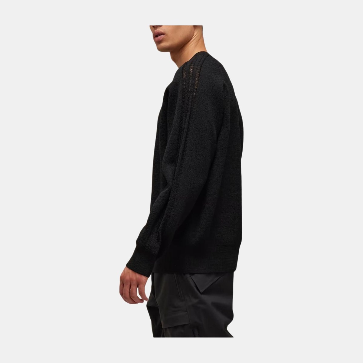 Y-3 Logo Knit Crew Sweatshirt