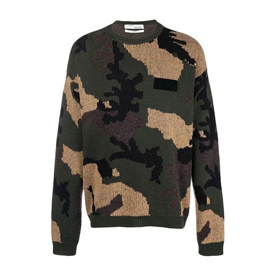 OFF-WHITE SS19 Camo Sweater