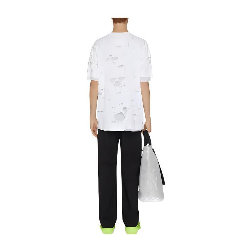 Givenchy SS23 Logo Print Distressed T-Shirt White